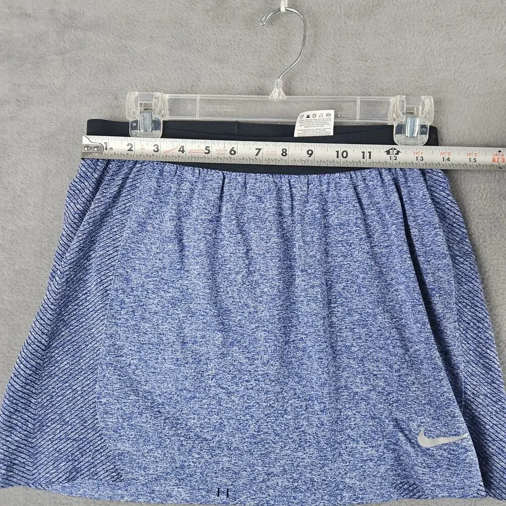 Nike Golf Dri Fit Skort Womens Size Medium Stretch Blue Heather Tennis Preppy - Picture 8 of 9